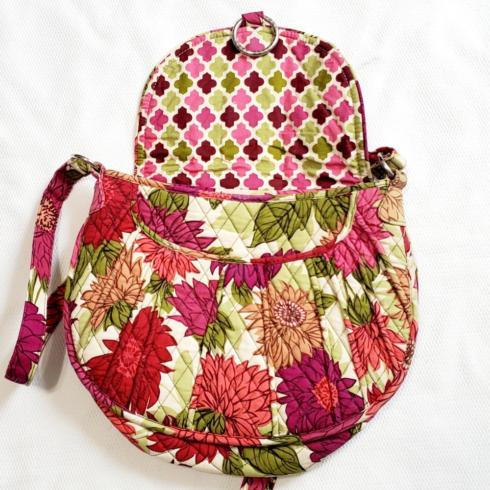 Vera Bradley Hello Dahlia Quilted Crossbody Bag - Picture 5 of 10